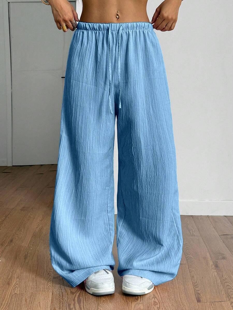 niebieskie spodnie casual