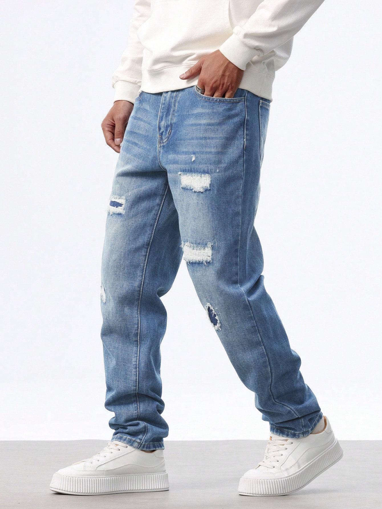 NIEBIESKIE SPODNIE JEANS