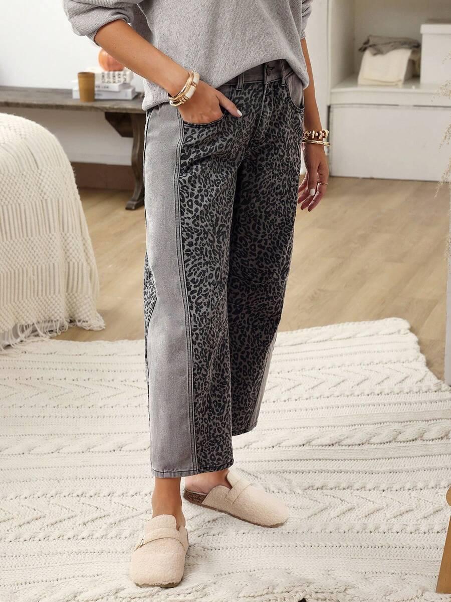 szare spodnie jeans 