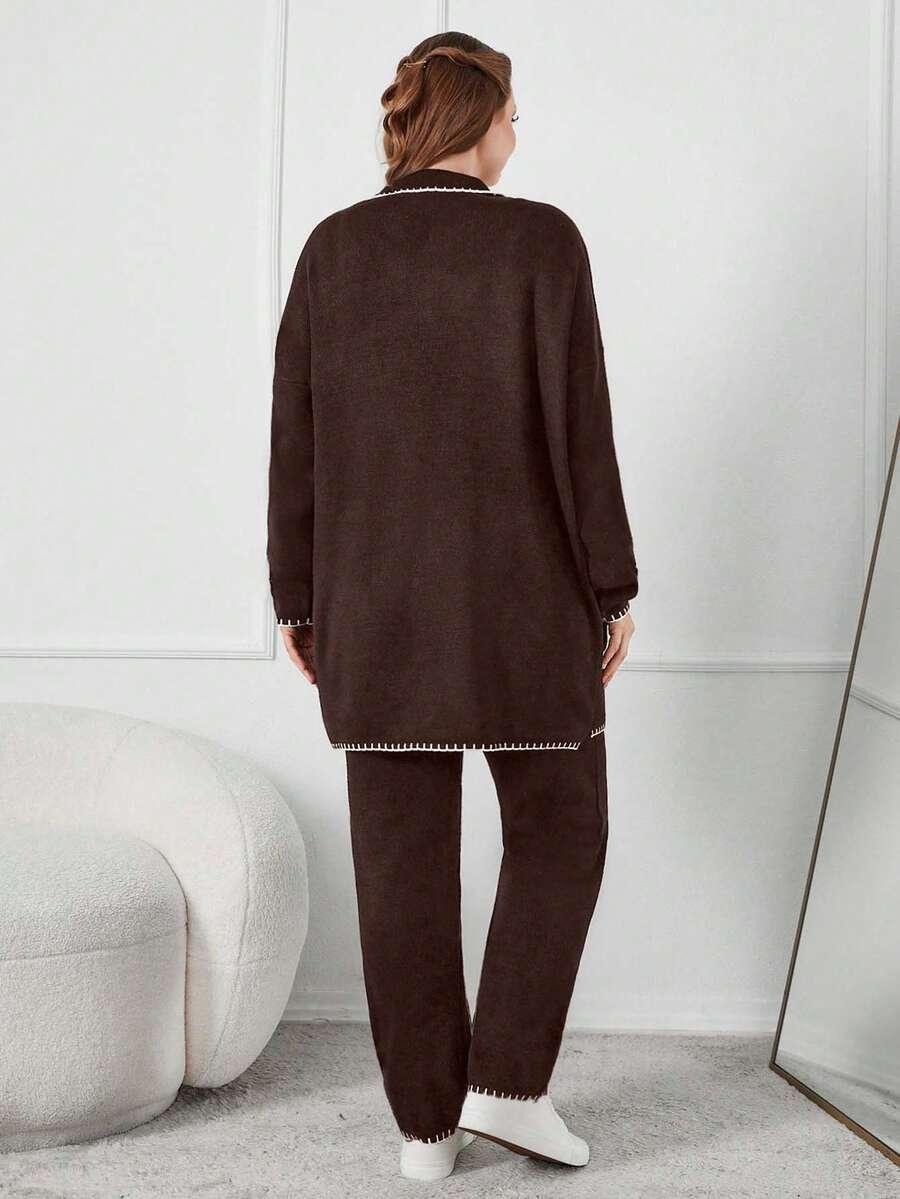 SWETER SPODNIE KOMPLET