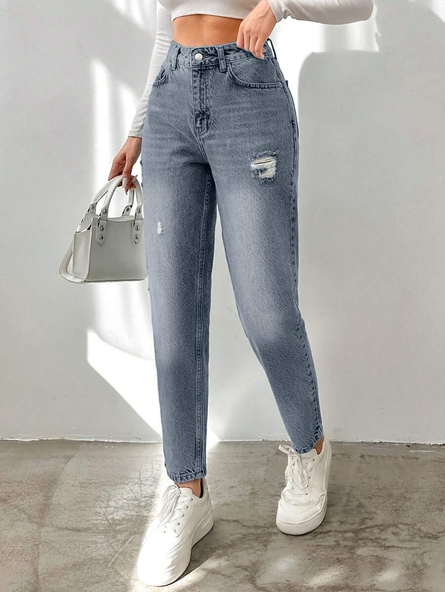 NIEBIESKIE SPODNIE JEANS