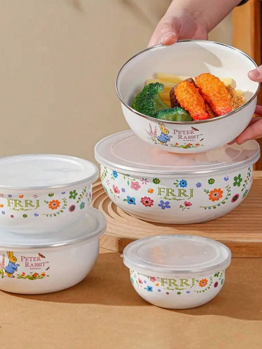 POJEMNIK NA ŻYWNOŚĆ Z PRZYKRYWKĄ 5-pack