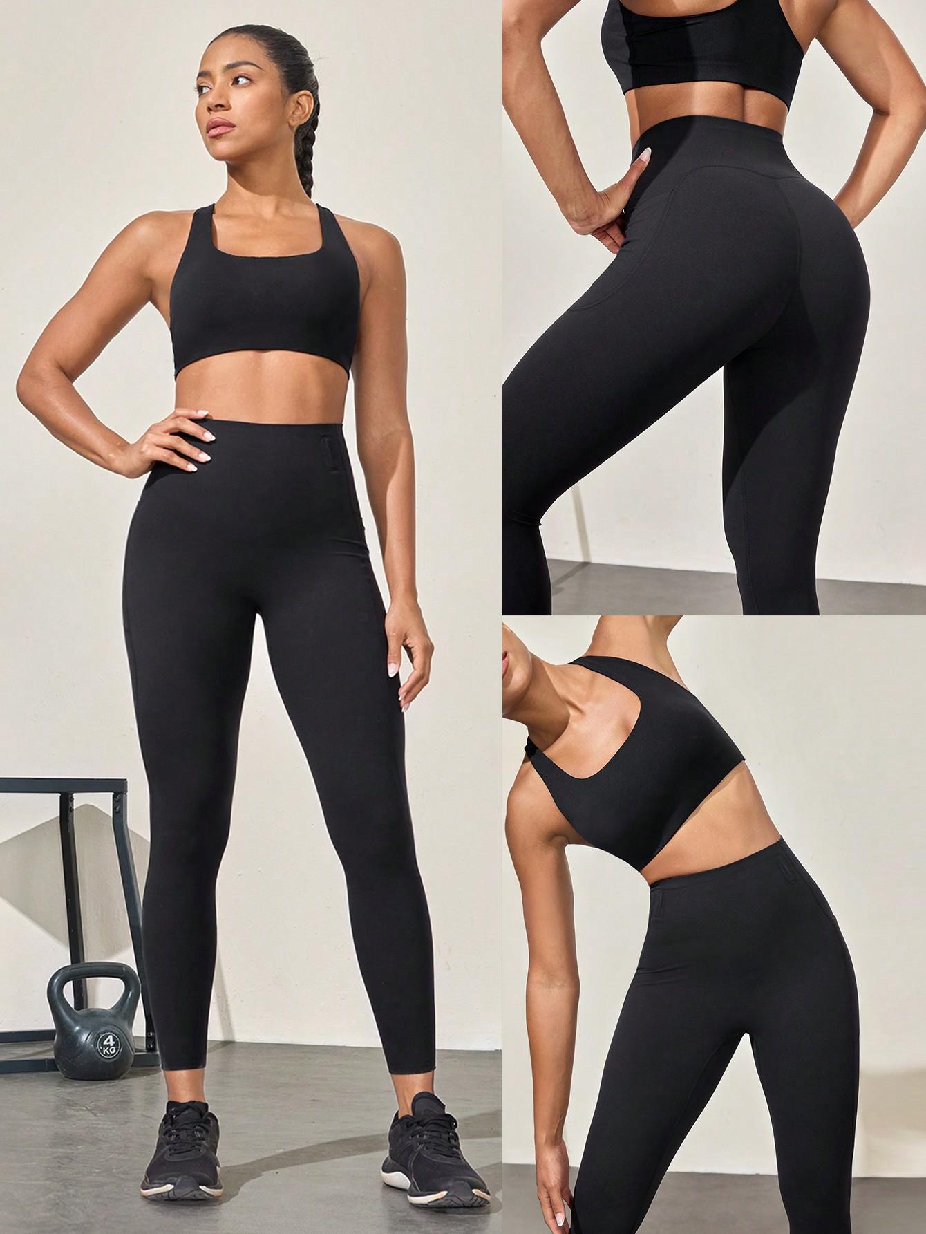 CZARNE LEGGINSY KIESZENIE