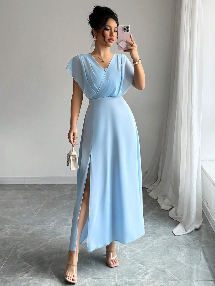 NIEBIESKA MAXI SUKIENKA