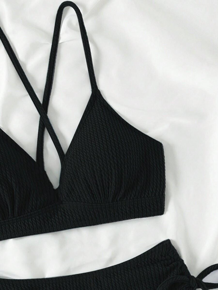 BIKINI DWUCZĘŚCIOWE Z ŚCIĄGANYM SZNUROWANIEM 