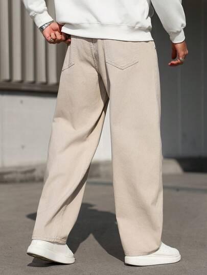 proste spodnie jeans 
