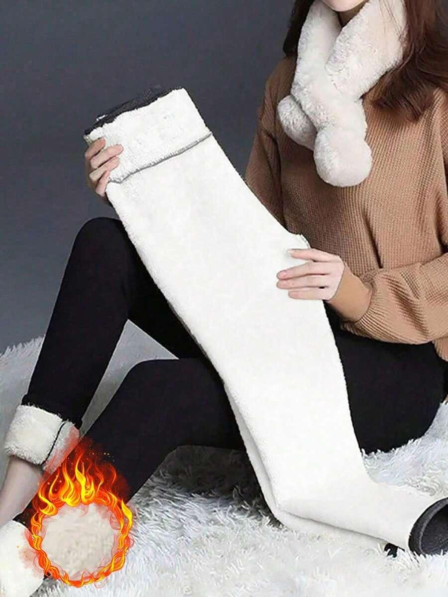 CZARNE OCIEPLANE Legginsy