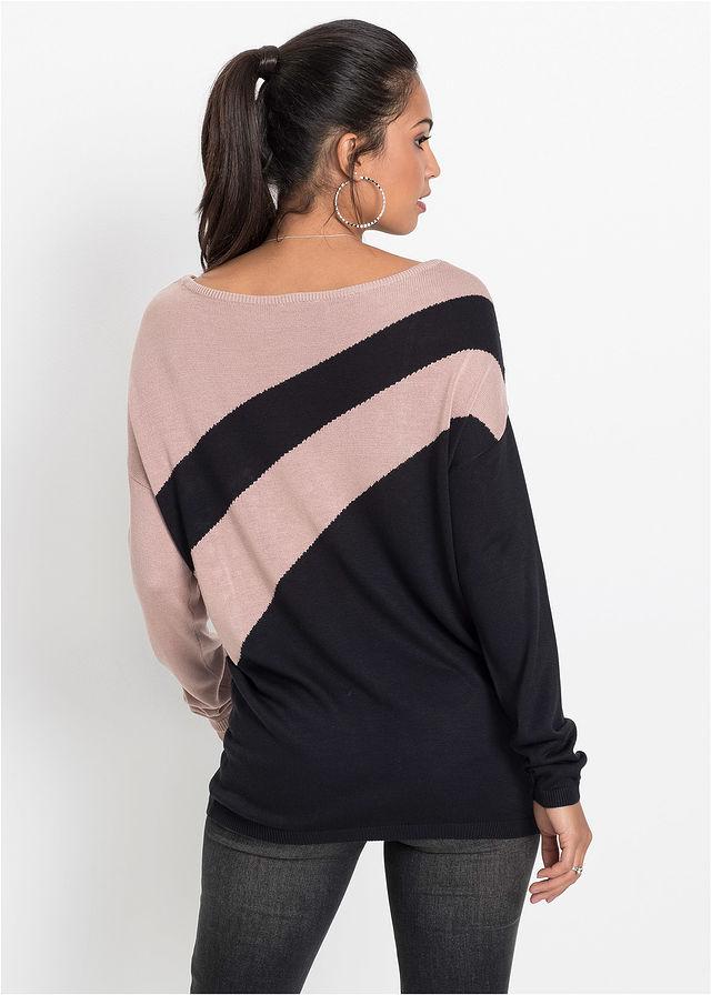 SWETER OVERSIZE ZDOBIENIA 