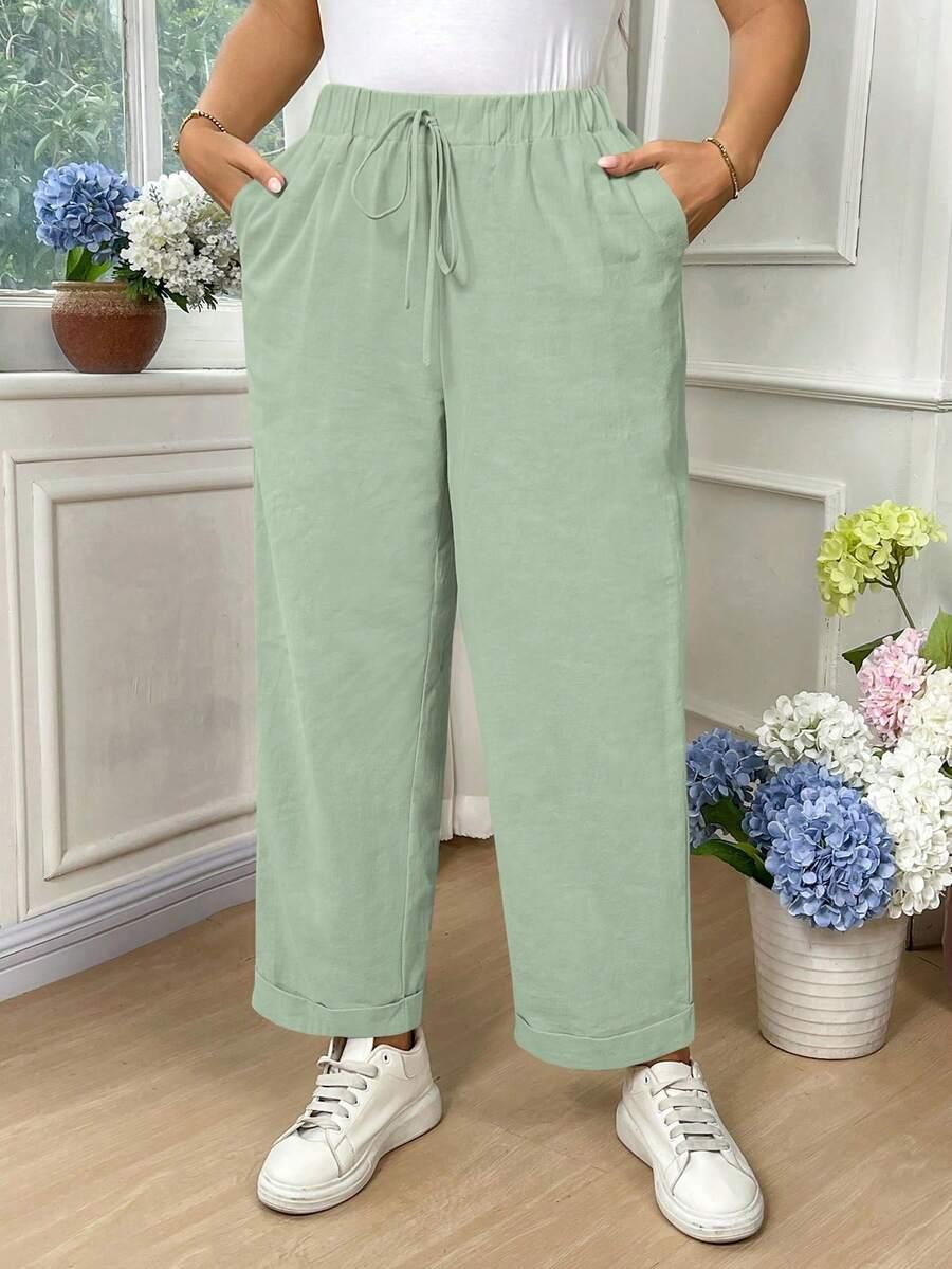 ZIELONE  SPODNIE CASUAL