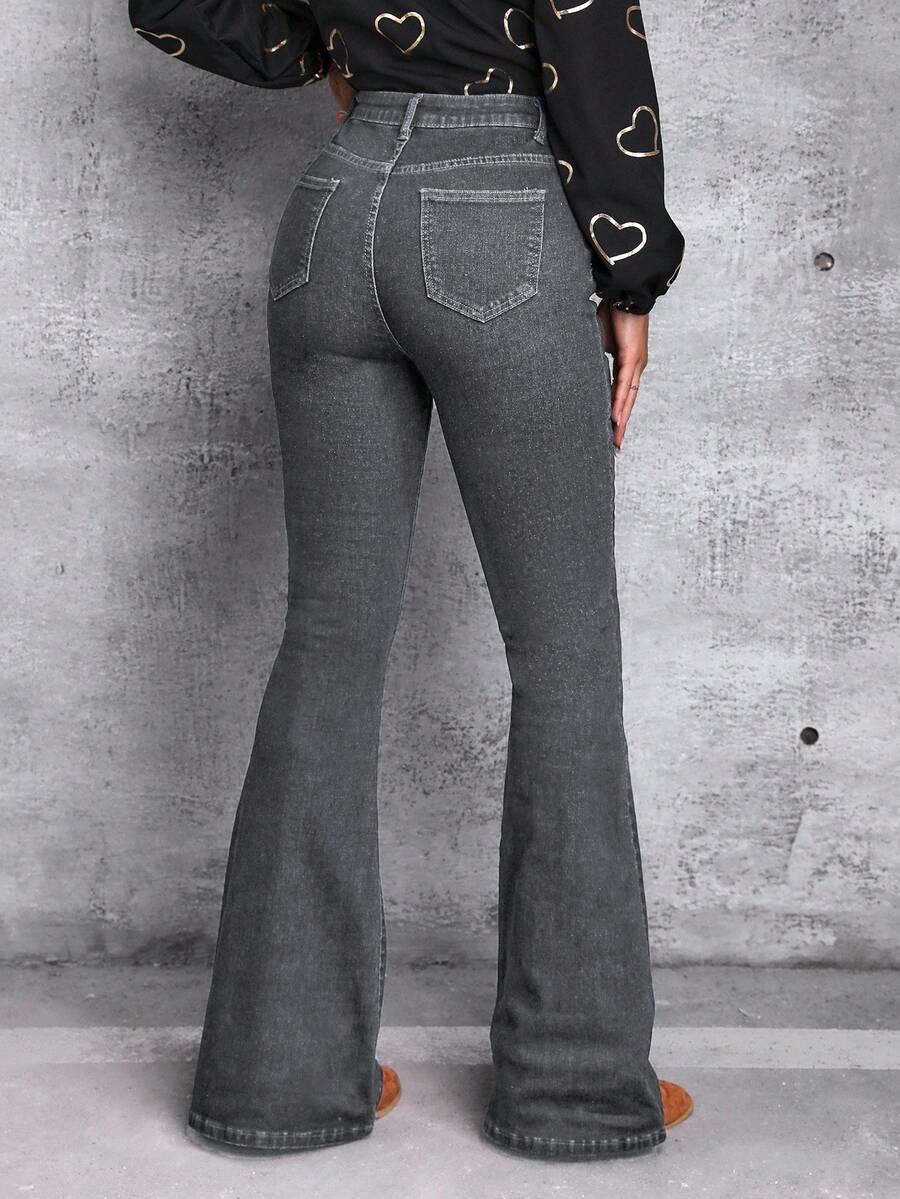 SZARE SPODNIE JEANS 