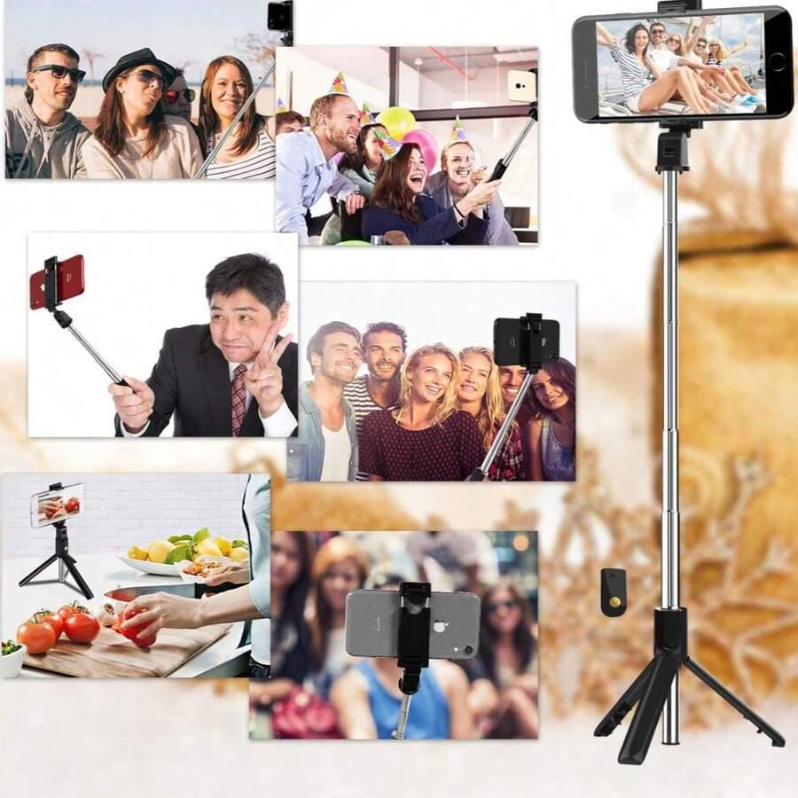 czarny SELFIE stick ZE STATYWEM