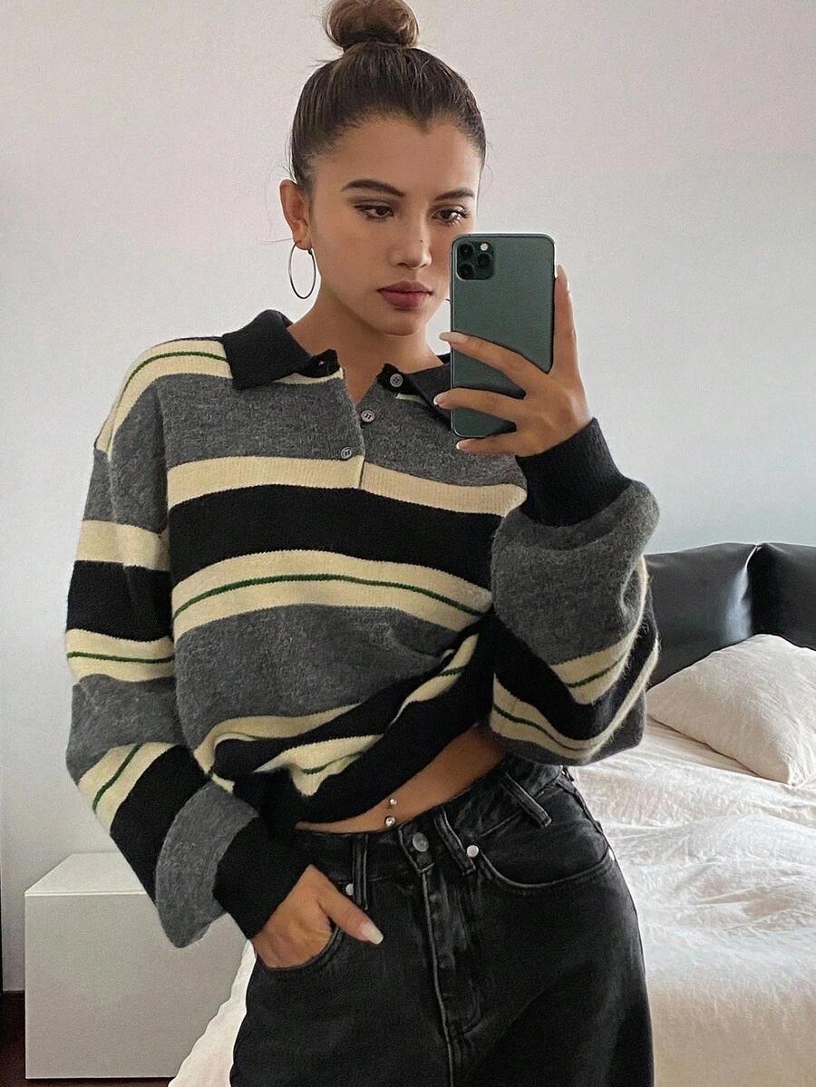 SWETER Z DŁUGIM RĘKAWEM