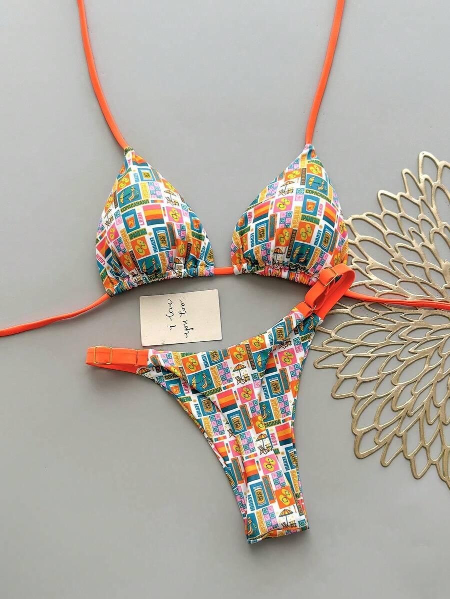 KOMPLET BIKINI Z WZOREM
