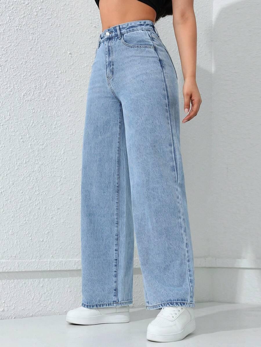 SPODNIE JEANS SZEROKIE NOGAWKI