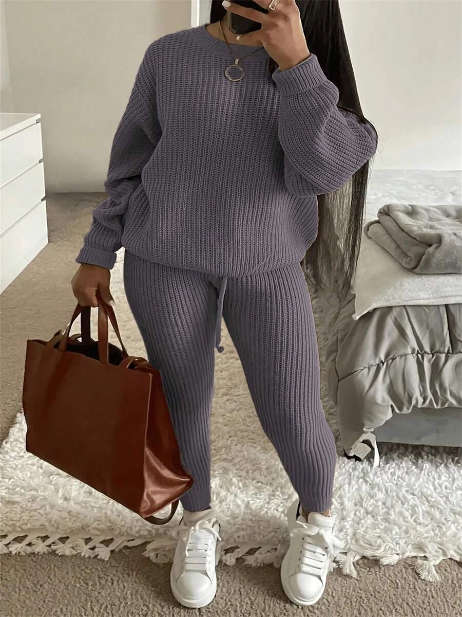 sweter spodnie komplet