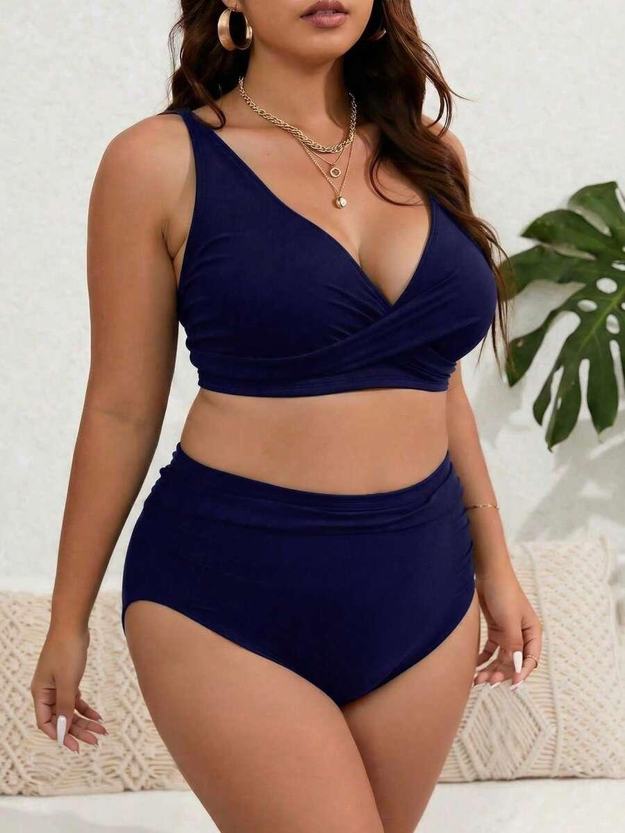 granatowa góra od bikini