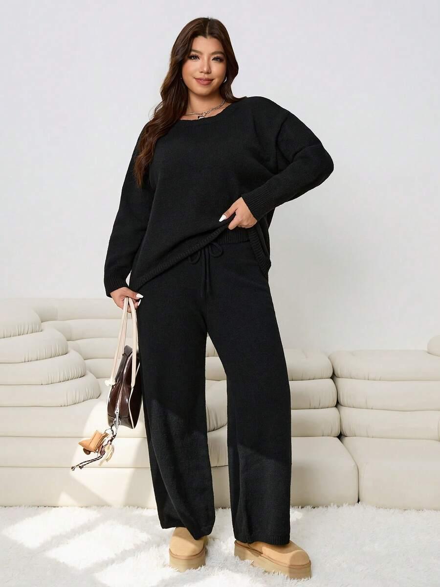 KOMPLET SWETER SPODNIE