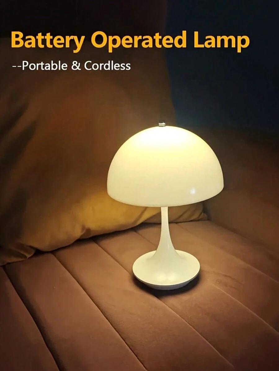 biała lampka nocna