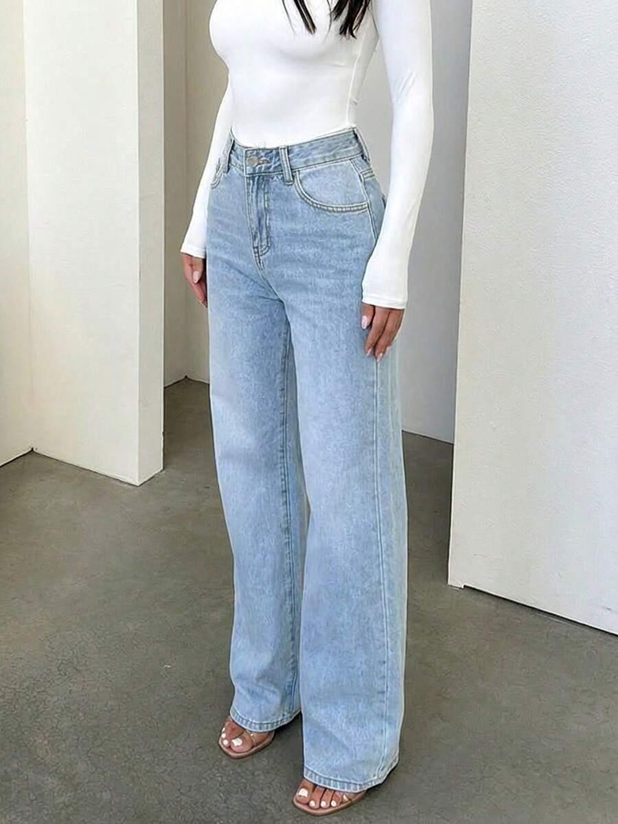 NIEBIESKIE SPODNIE JEANS
