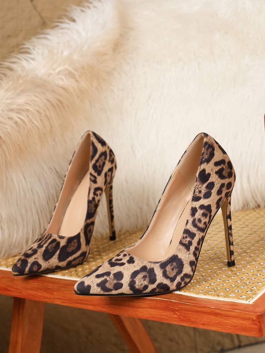 czółenka szpilka animal print