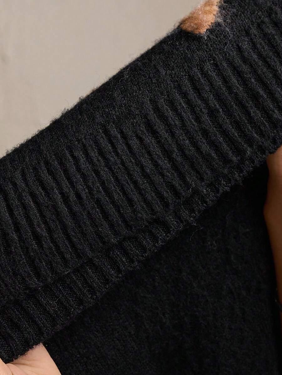 DZIANINOWY SWETER WZÓR