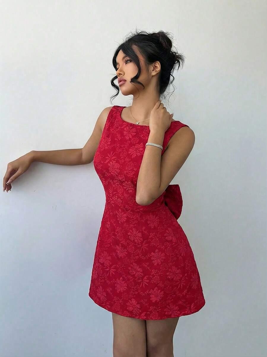 CZERWONA MINI SUKIENKA