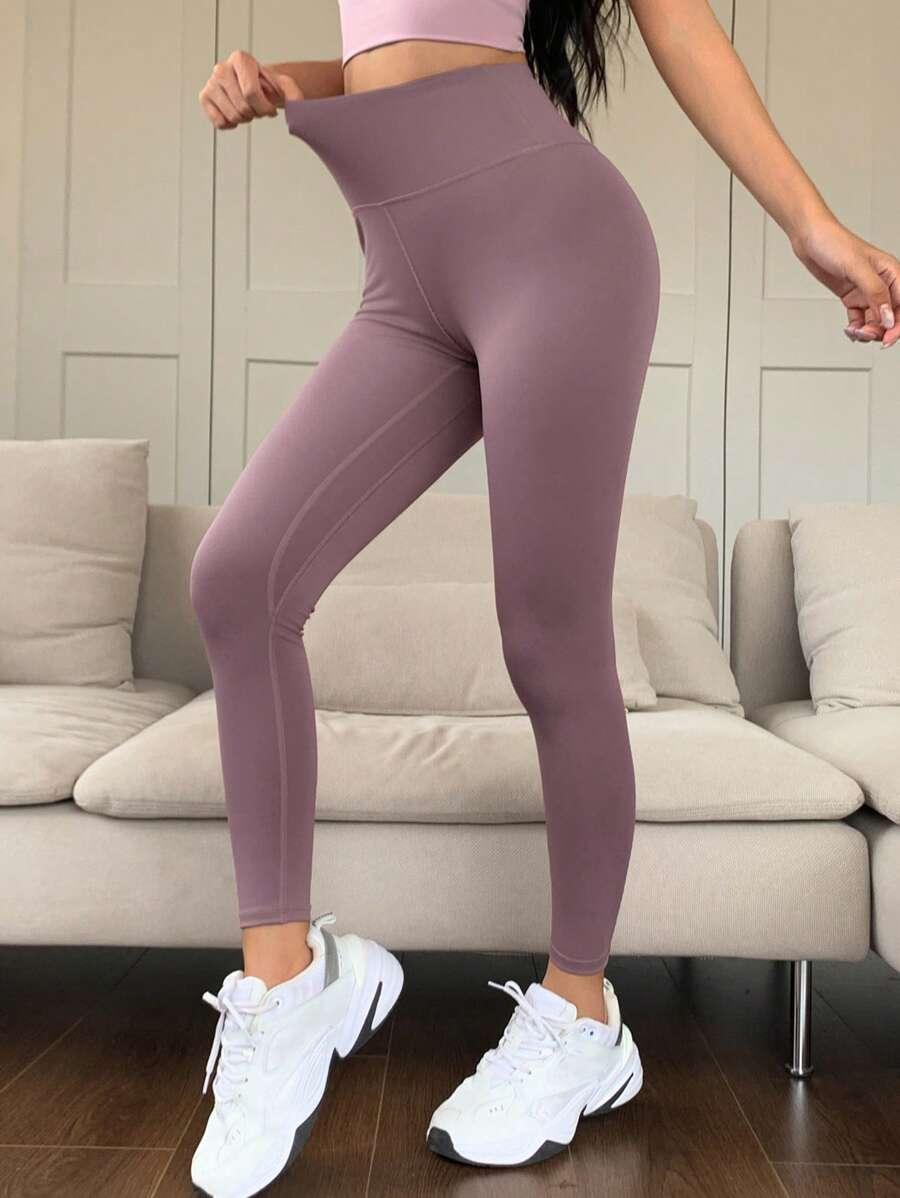FIOLETOWE LEGGINSY SPORTOWE