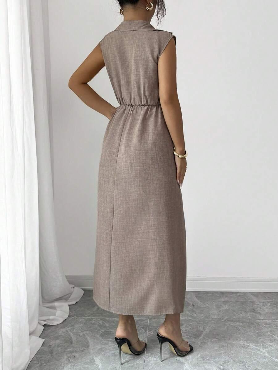 ELEGANCKA SUKIENKA KOKTAJLOWA MIDI