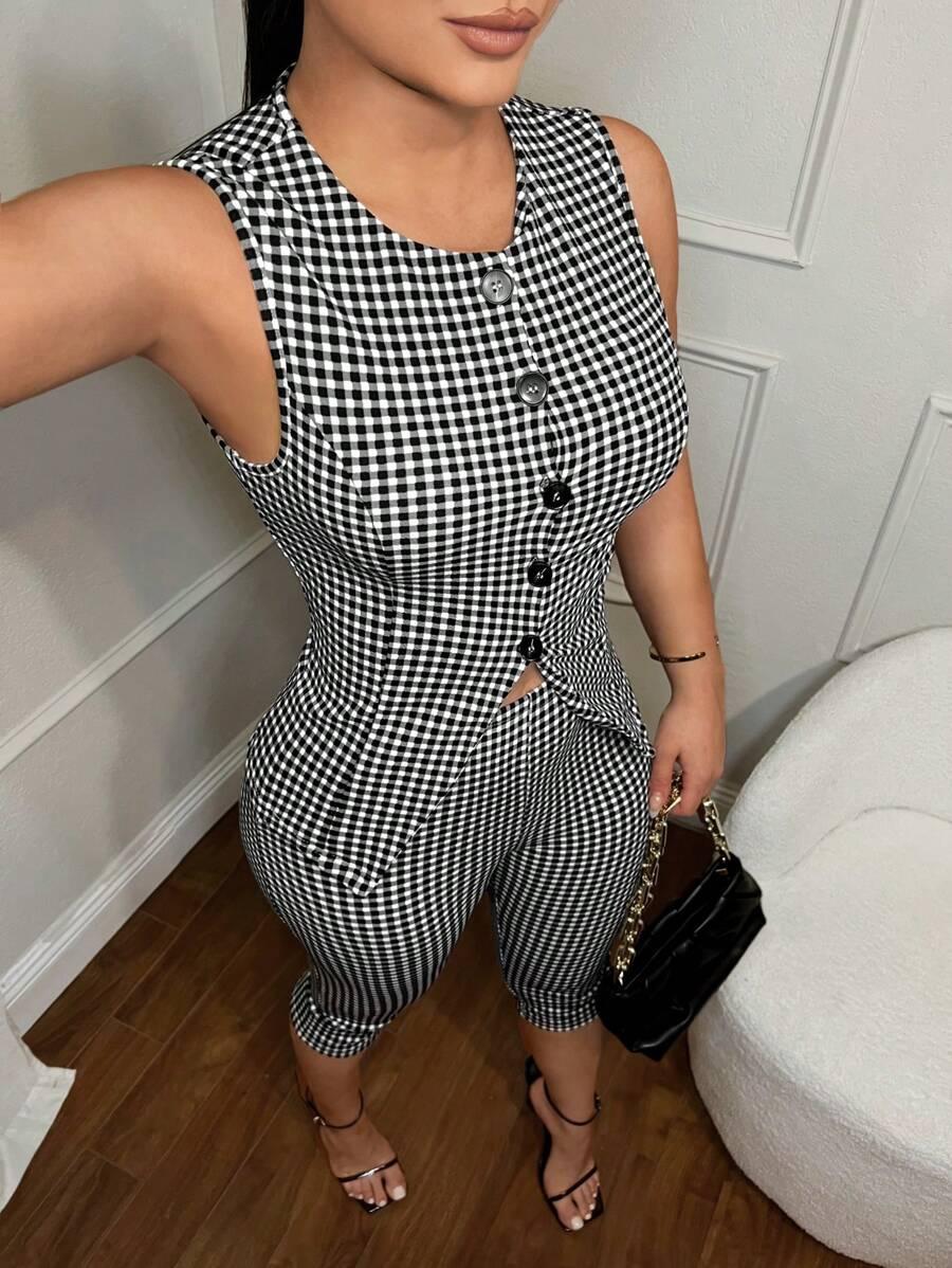 legginsy top komplet kratka