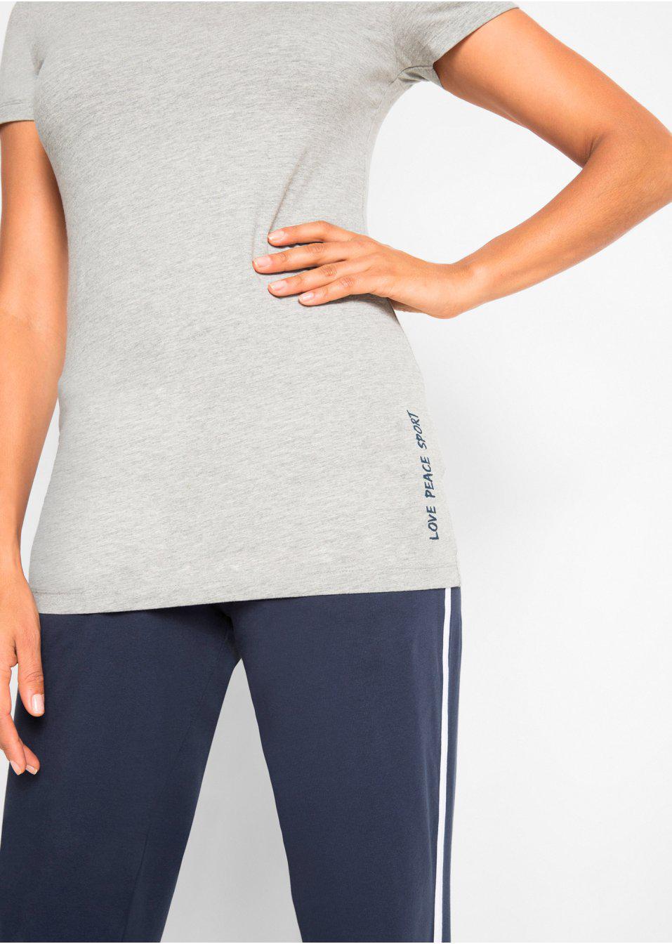 granatowy t-shirt napis