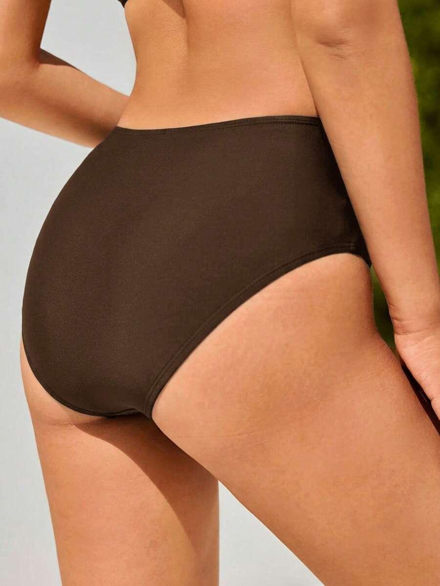 brązowy dół od bikini