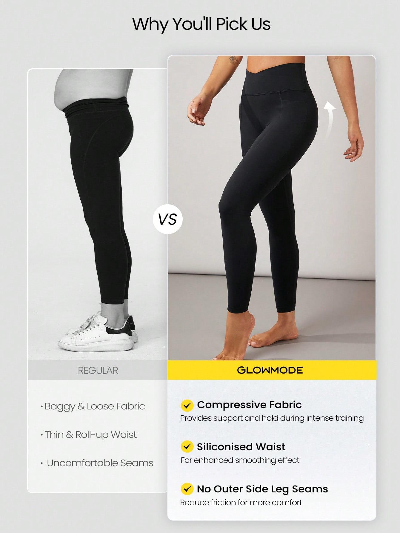 CZARNE LEGGINSY KIESZENIE 