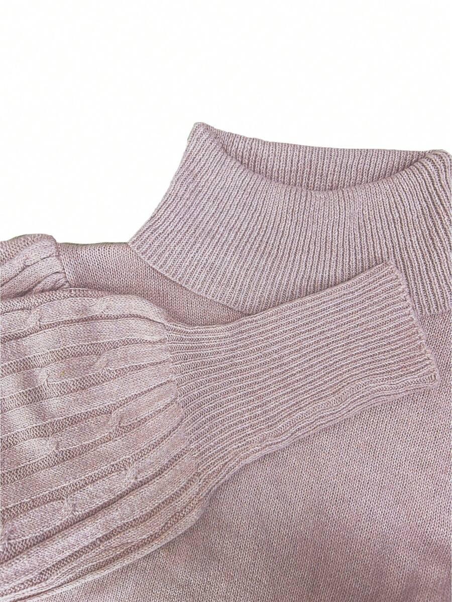 beżowy sweter golf
