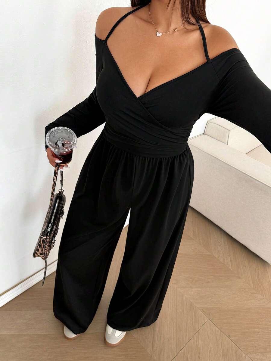 CZARNY KOMBINEZON CASUAL