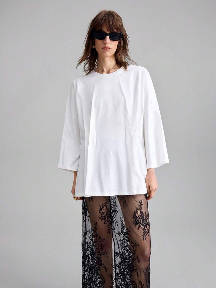 BIAŁY OVERSIZE T-SHIRT