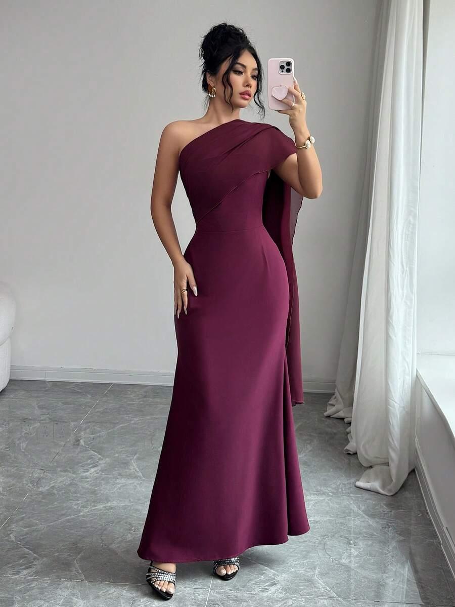 BURGUNDOWA MAXI SUKIENKA