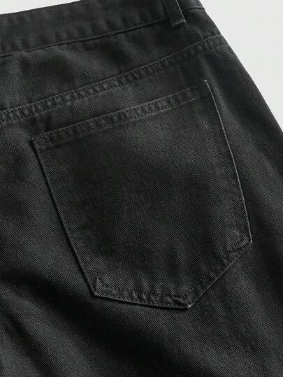 czarne spodni jeans