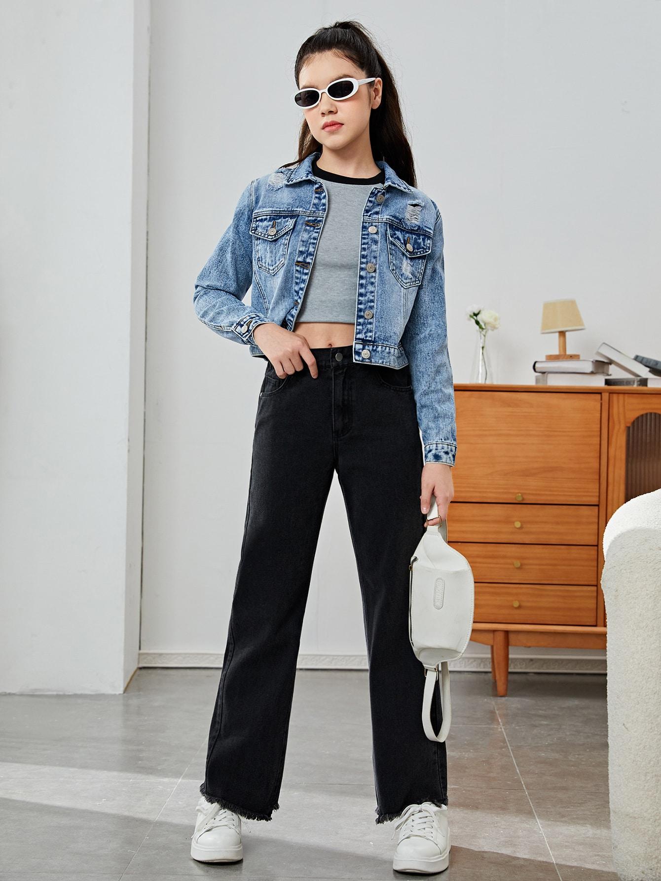 niebieska kurtka jeans