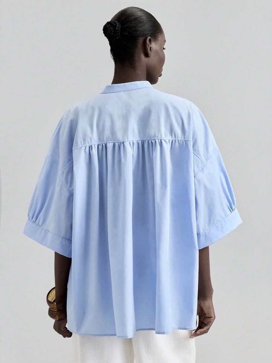 BLUZKA DAMSKA OVERSIZE 3/4 RĘKAW