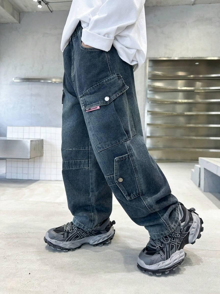 SPODNIE JEANS KIESZENIE
