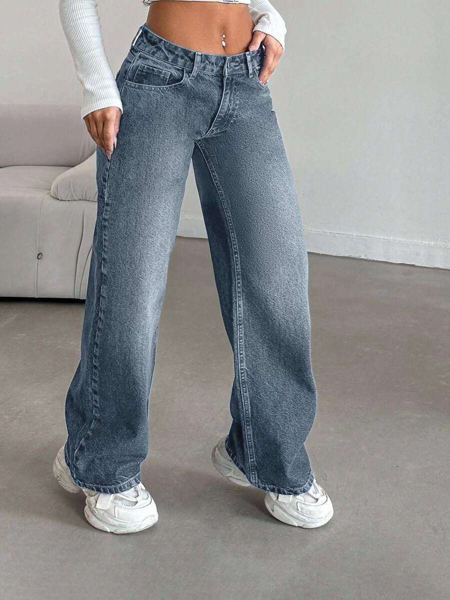 proste spodnie jeansowe