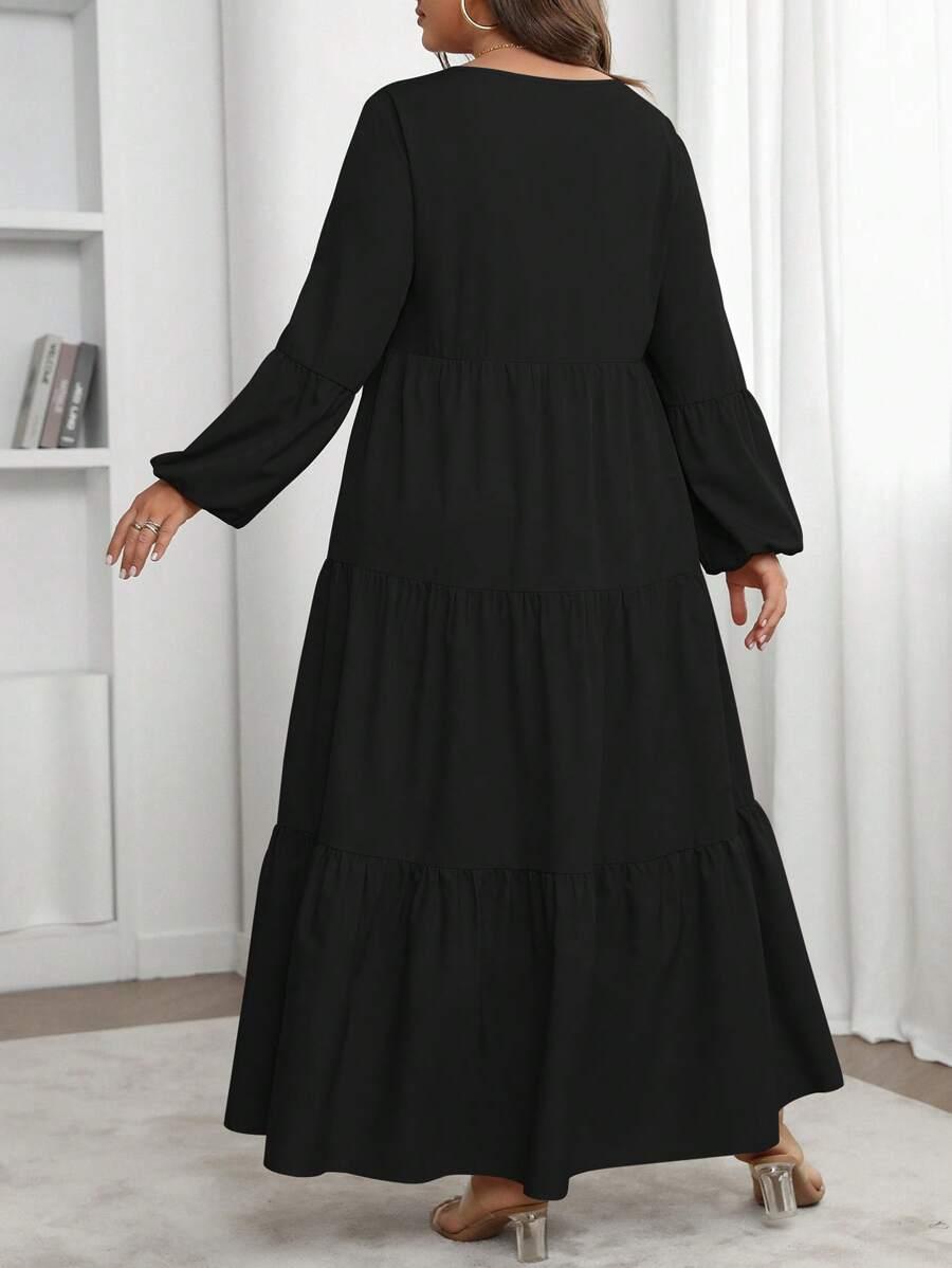 CZARNA MAXI SUKIENKA