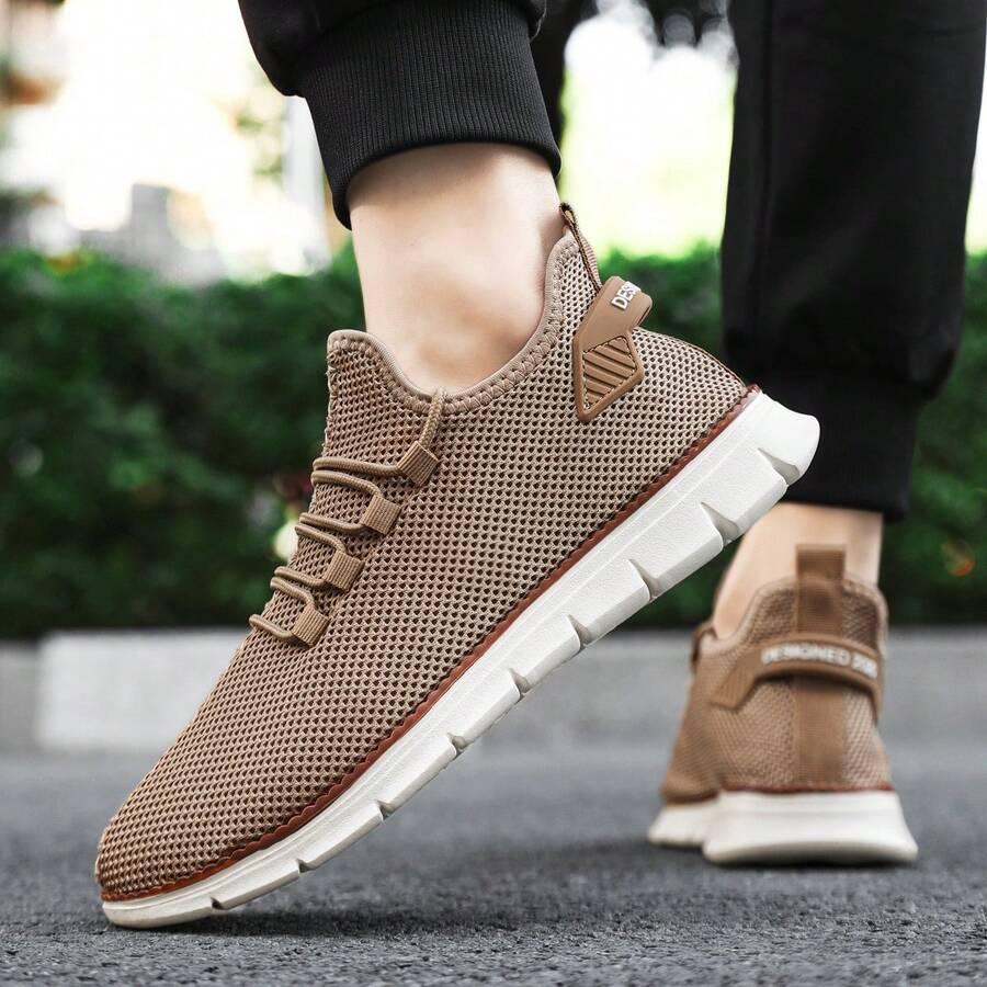 brązowe buty sportowe