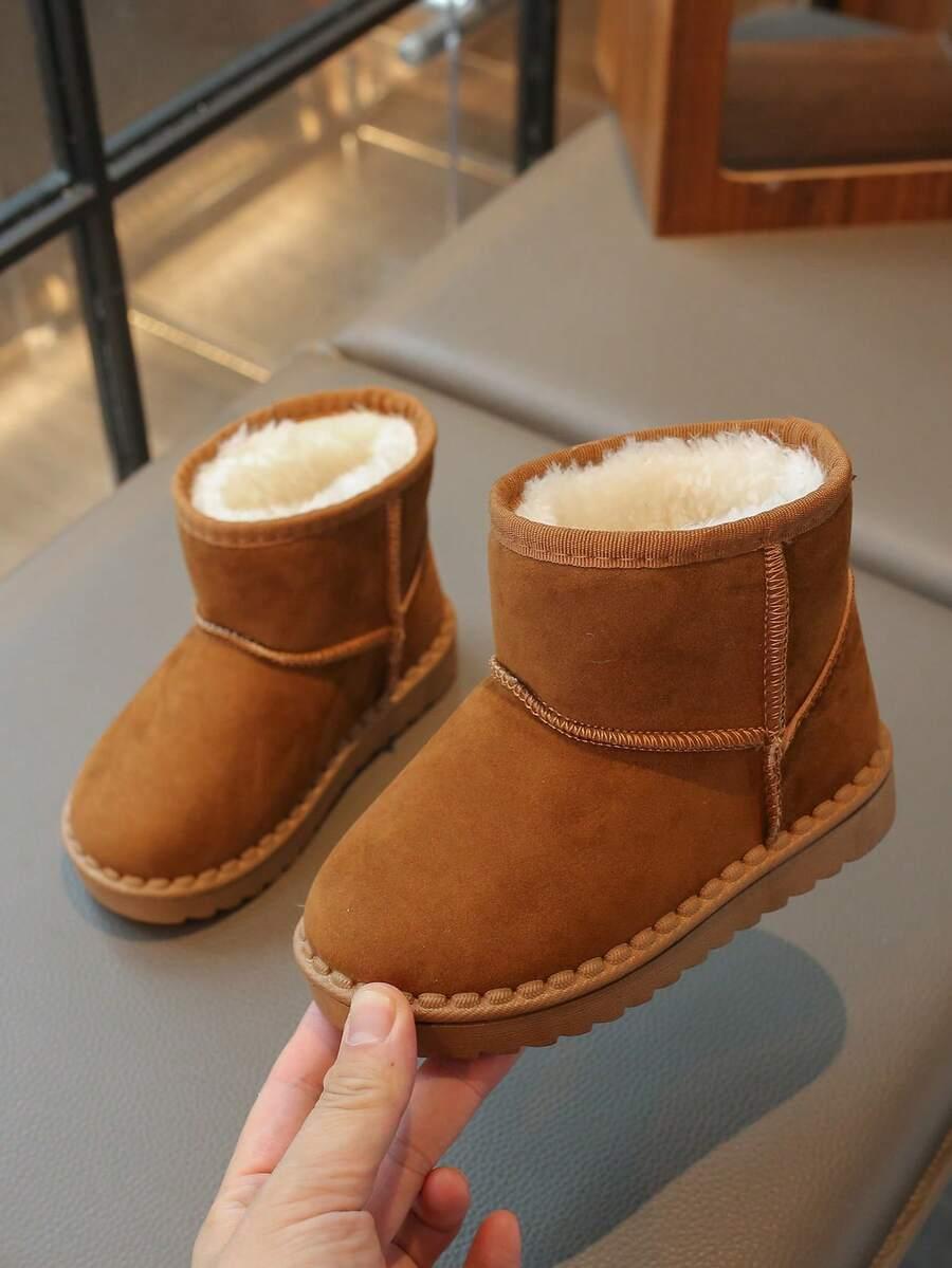 BRĄZOWE BUTY ŚNIEGOWCE