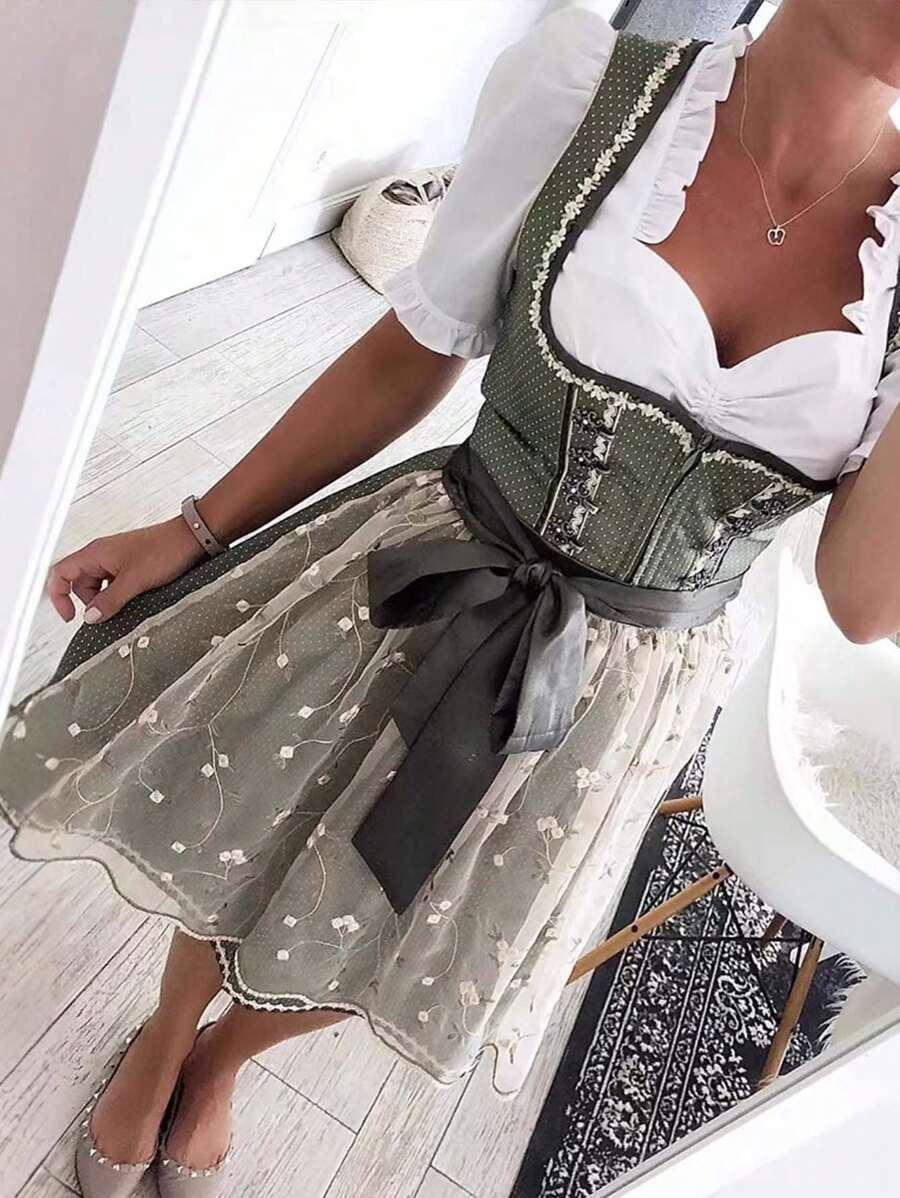 biały krótki top bufki