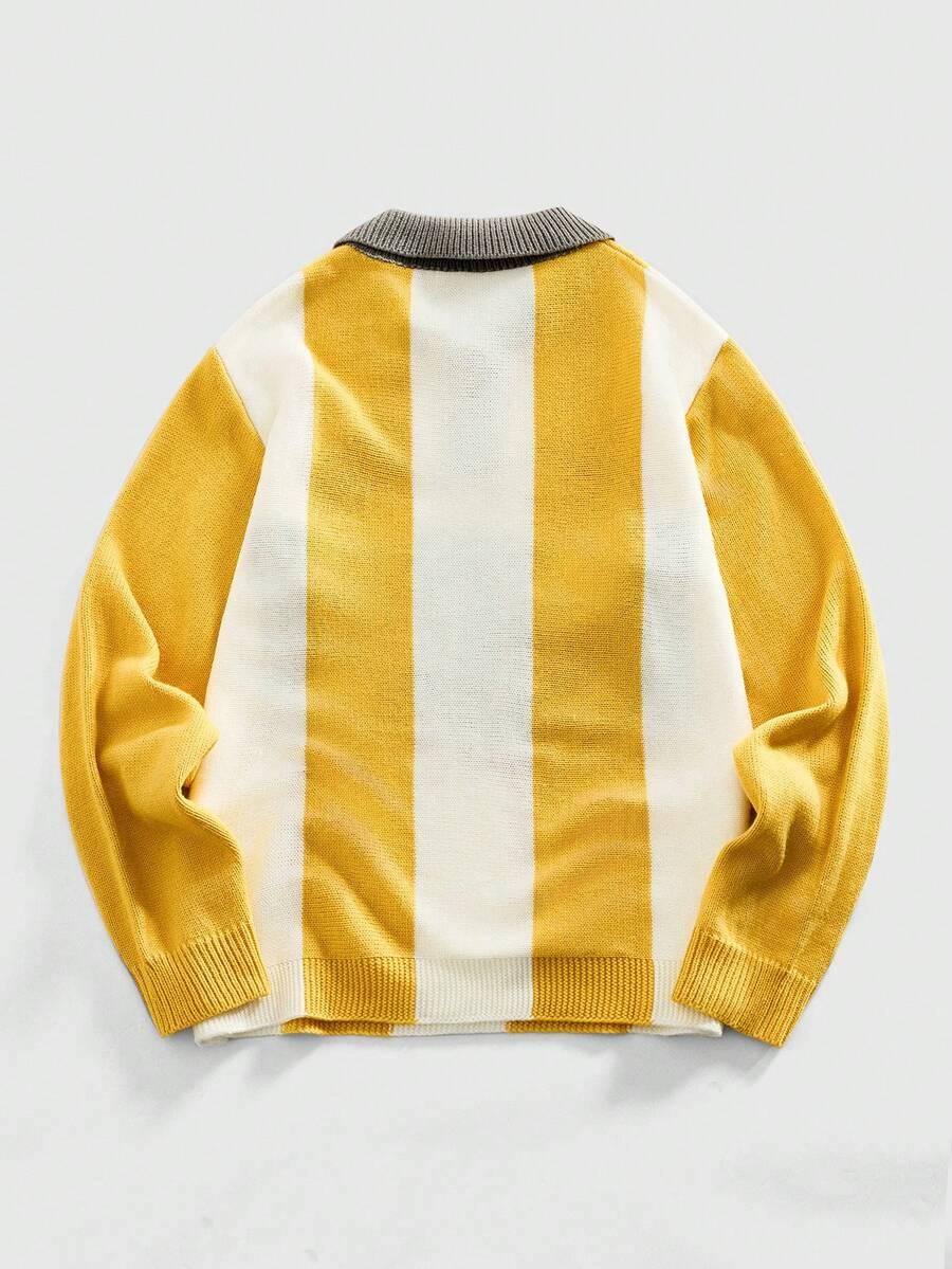 SWETER MĘSKI W PASKI