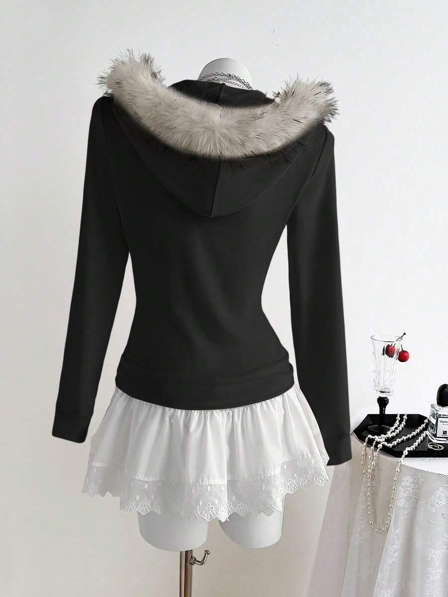 czarna bluza kaptur 