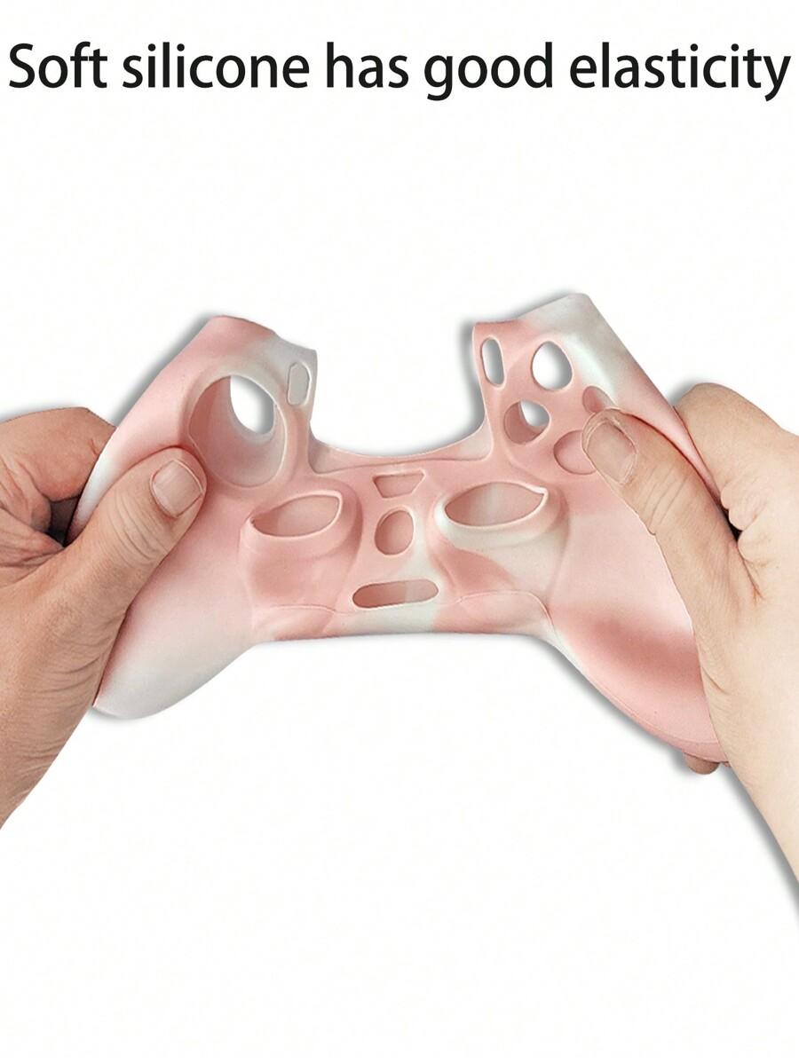różowe silikonowe etui na pada ps4