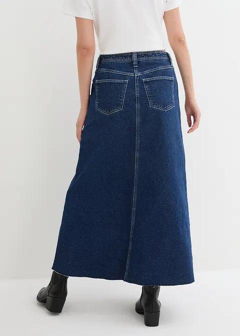 NIEBIESKA MAXI SPÓDNICA JEANS 