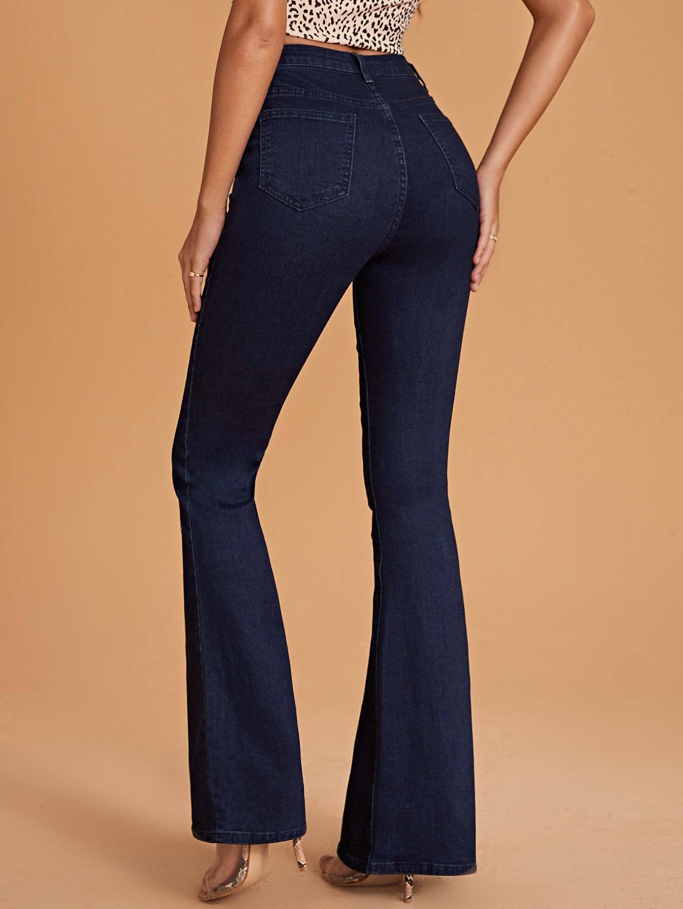 SPODNIE JEANS DZWONY WYSOKI STAN